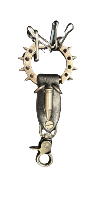 Key Chain from Alloy & PU Leather